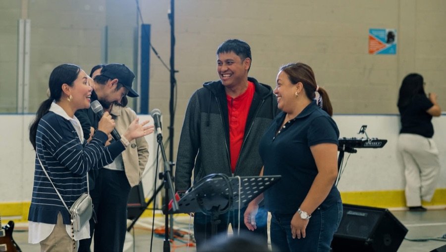 Guests sharing a laugh together